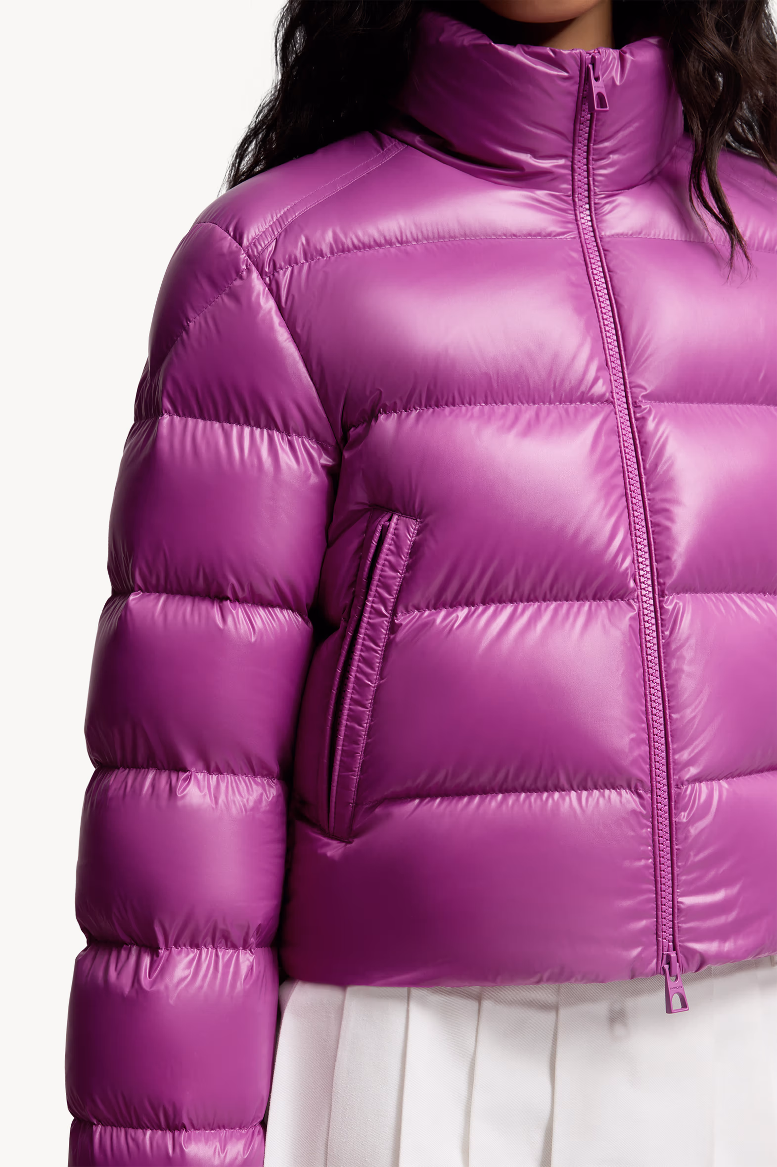 Petra Short Down Jacket Women Fuchsia Moncler 6